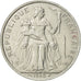 French Polynesia, 5 Francs, 1990, Paris, AU(50-53), Aluminum, KM:12