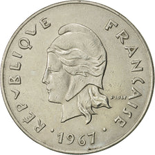 New Caledonia, 50 Francs, 1967, Paris, AU(50-53), Nickel, KM:7