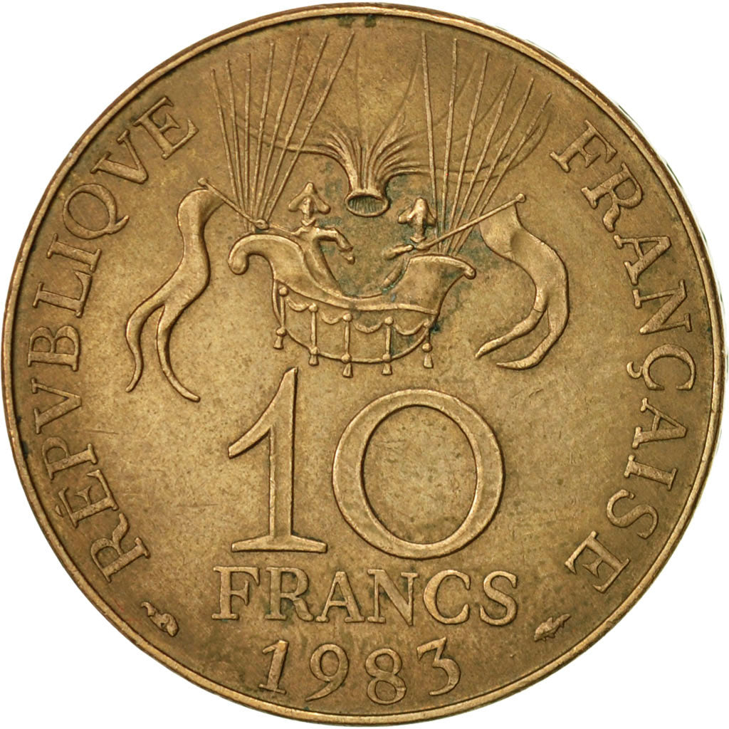 Moneda, Francia, La conquête, 10 Francs, 1983, Paris, MBC+, Níquel - bronce