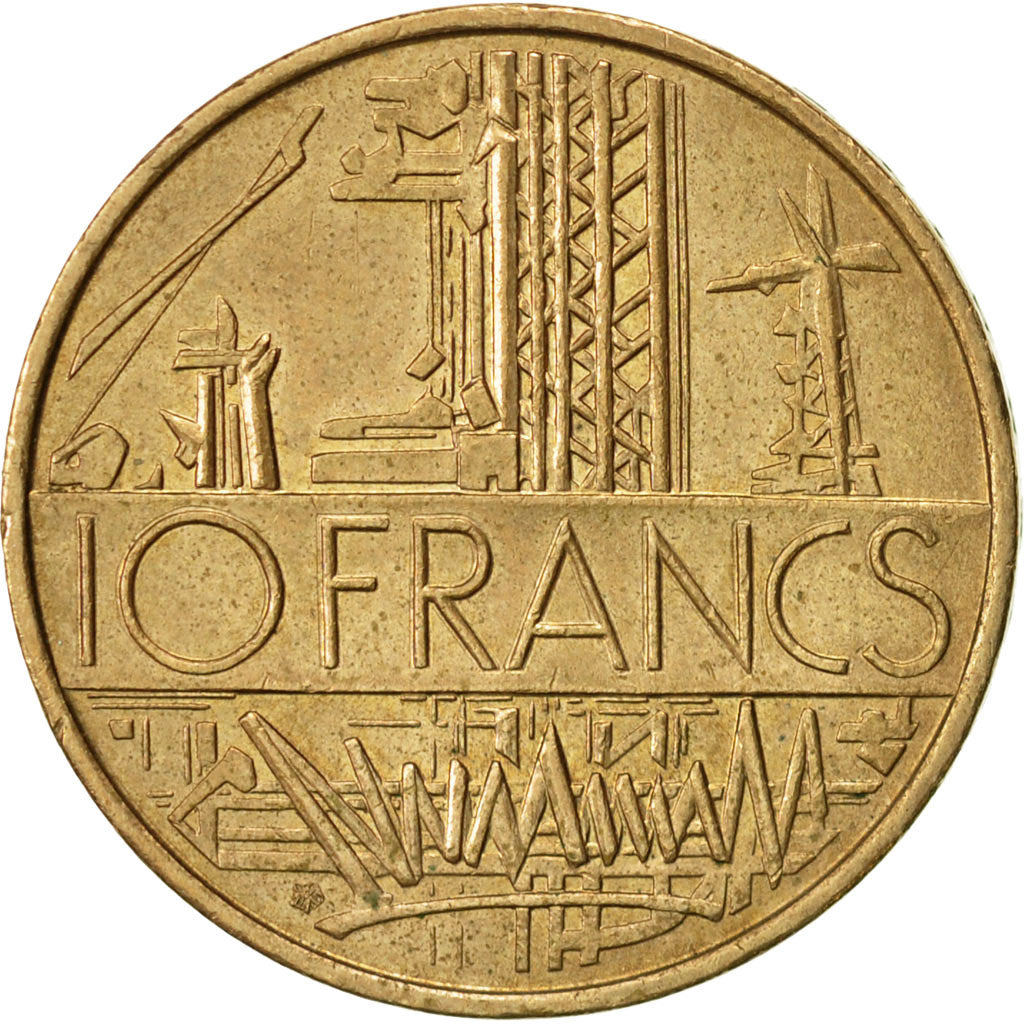 Frankreich, Mathieu, 10 Francs, 1987, Paris, SS+, Nickel-brass, KM:940
