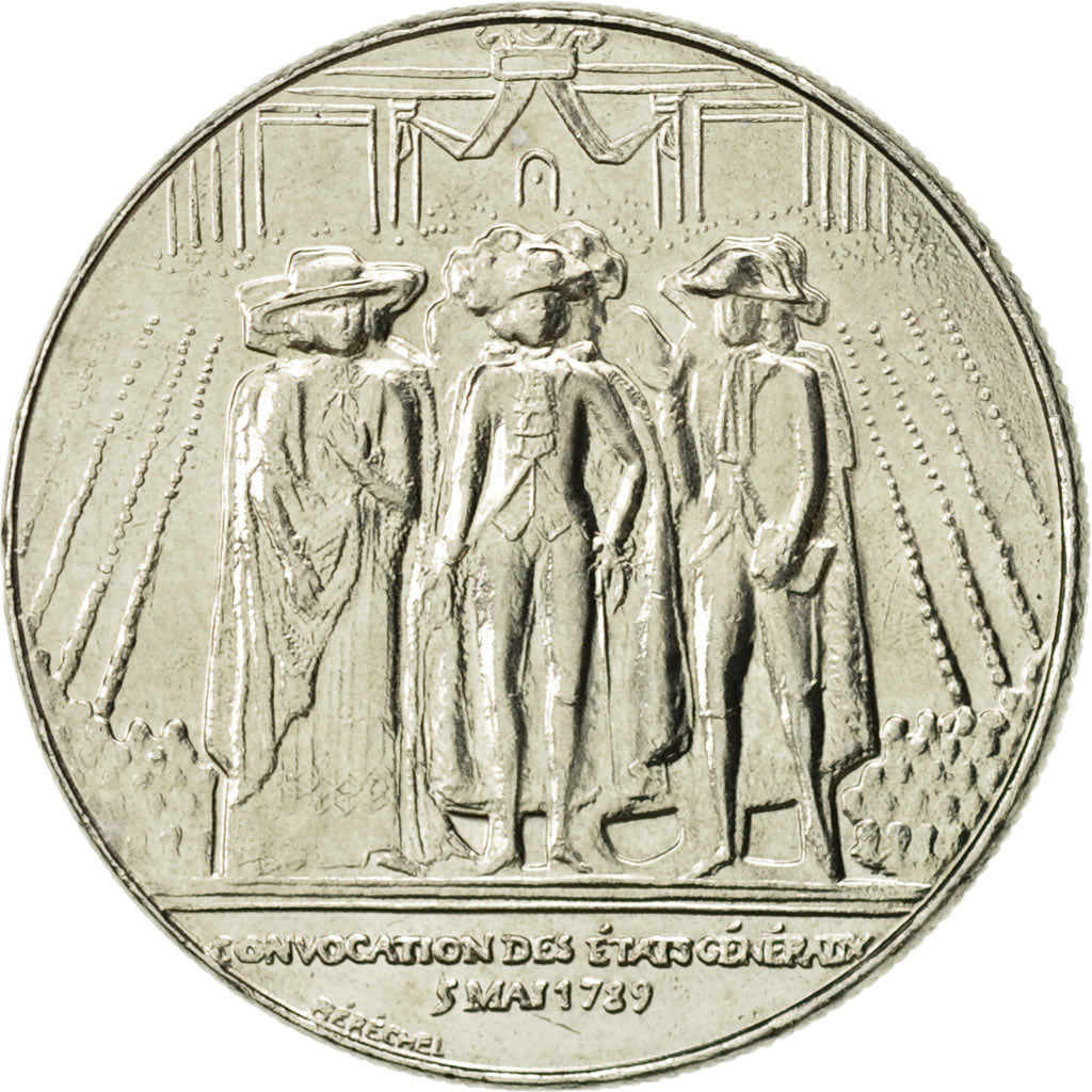 Coin, France, États généraux, Franc, 1989, Paris, MS(60-62), Nickel, KM:967
