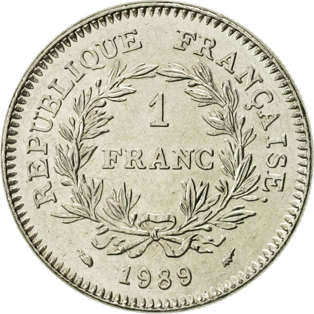 Coin, France, États généraux, Franc, 1989, Paris, MS(60-62), Nickel, KM:967