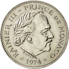 Monaco, Rainier III, 5 Francs, 1974, AU(55-58), Copper-nickel, KM:150