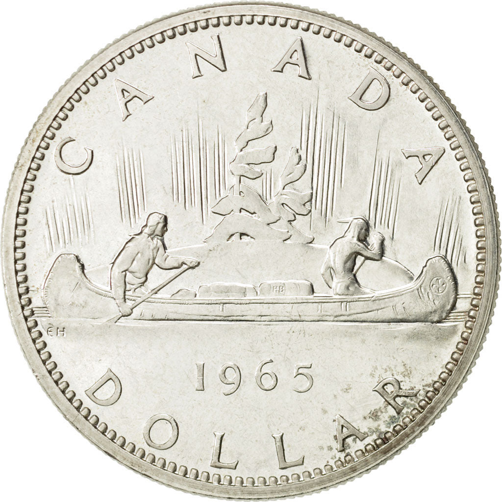 Canada, Elizabeth II, Dollar, 1965, Royal Canadian Mint, Ottawa, MS(60-62)