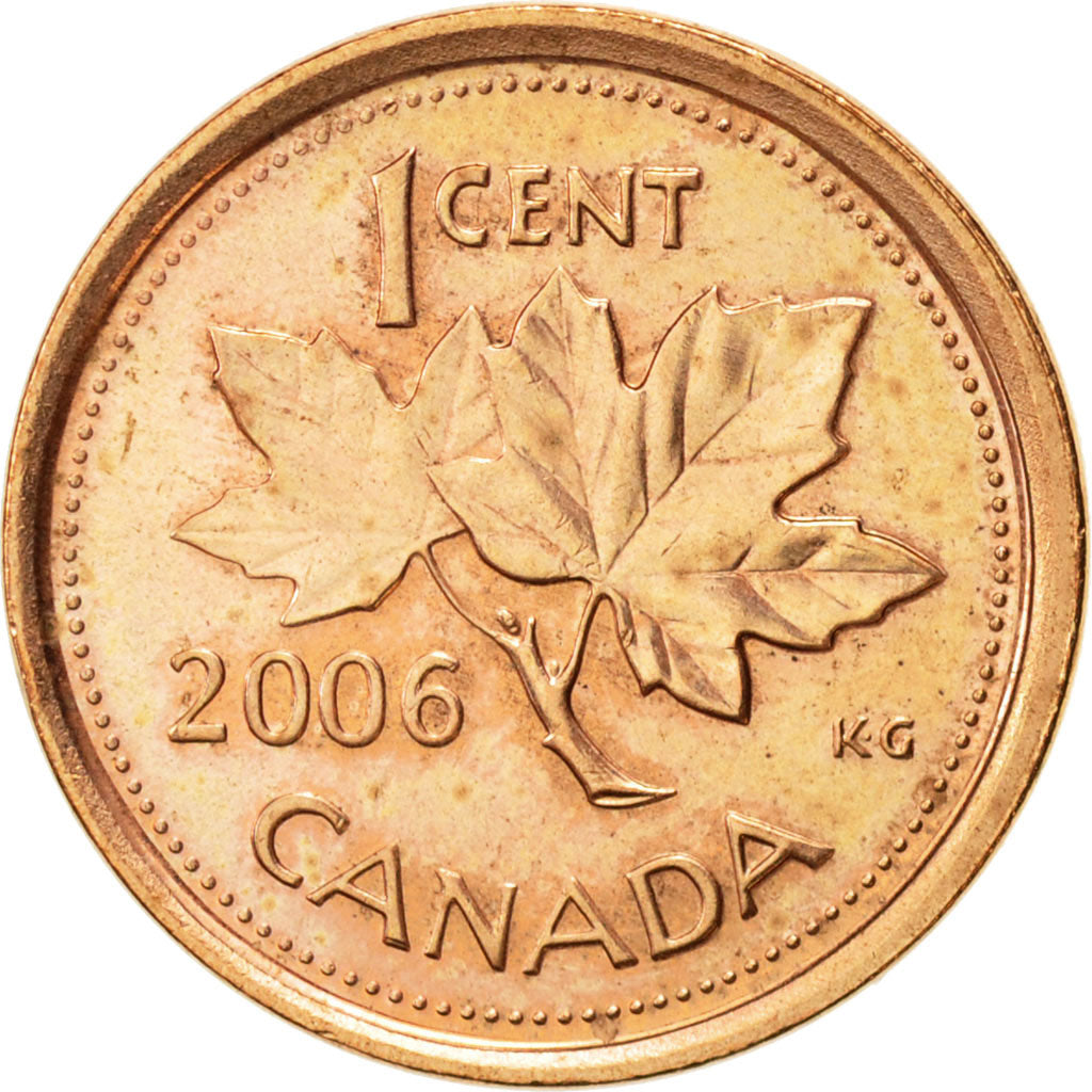Coin, Canada, Elizabeth II, Cent, 2006, Royal Canadian Mint, MS(60-62), Copper