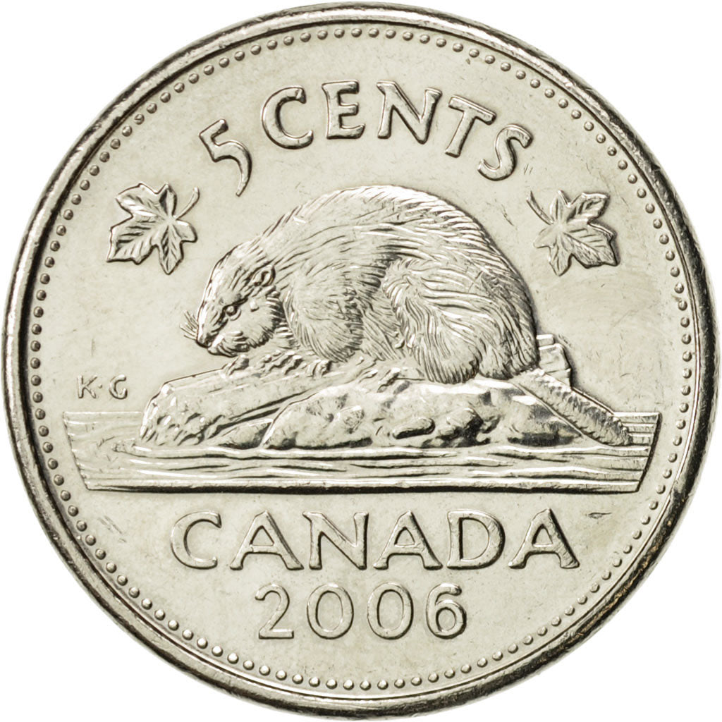 Coin, Canada, Elizabeth II, 5 Cents, 2006, Royal Canadian Mint, MS(60-62)