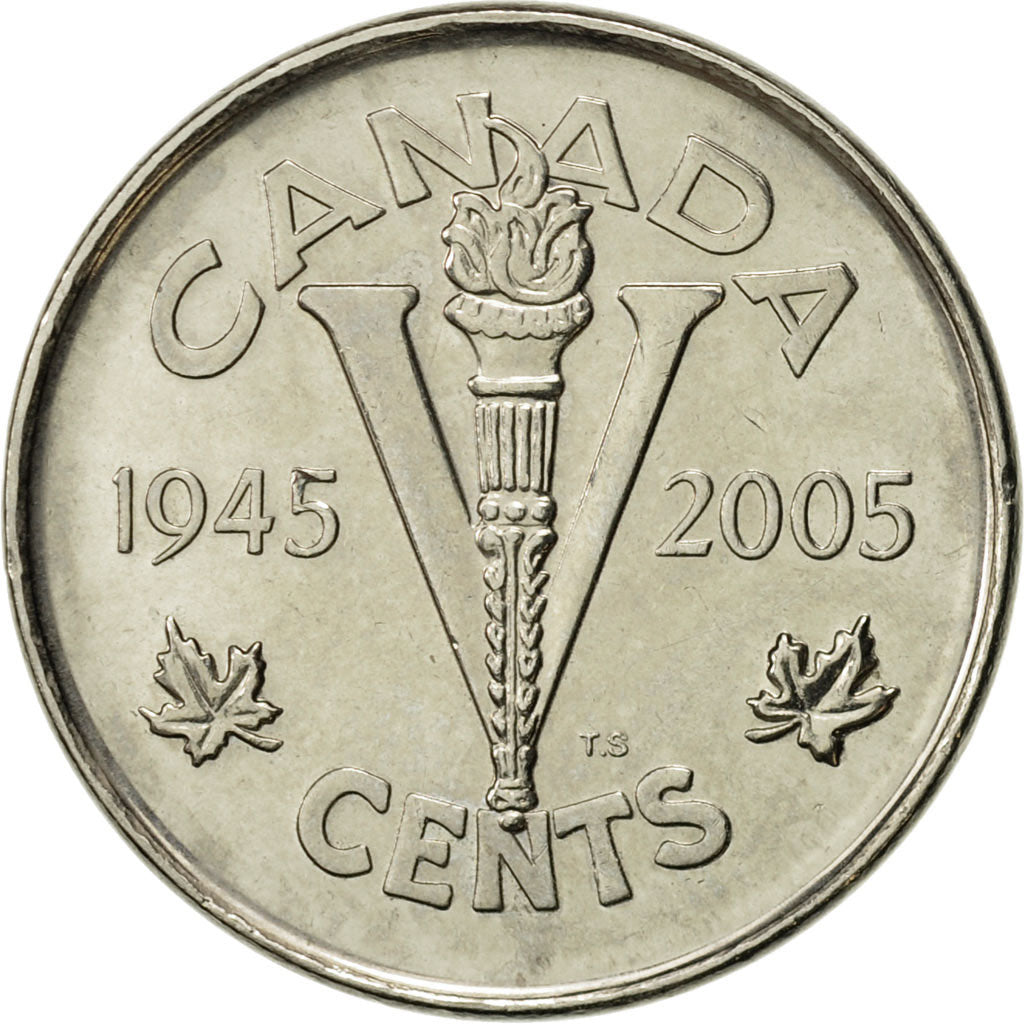 Coin, Canada, Elizabeth II, 5 Cents, 2005, Royal Canadian Mint, MS(60-62)