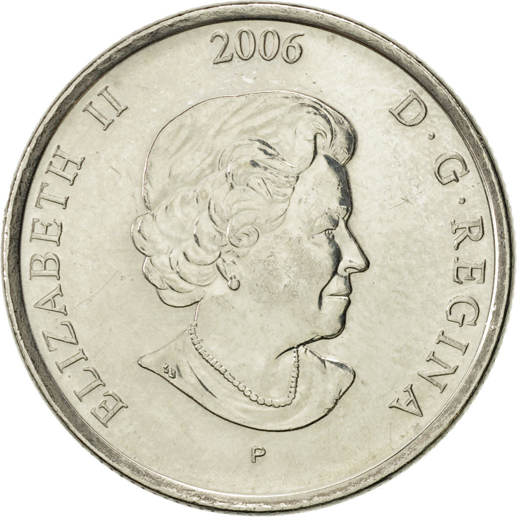 Moneta, Canada, Elizabeth II, 25 Cents, 2006, Royal Canadian Mint, SPL-, Acciaio