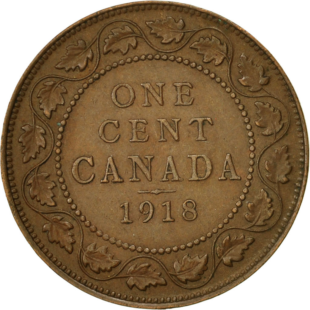 Canada, George V, Cent, 1918, Royal Canadian Mint, Ottawa, EF(40-45), Bronze