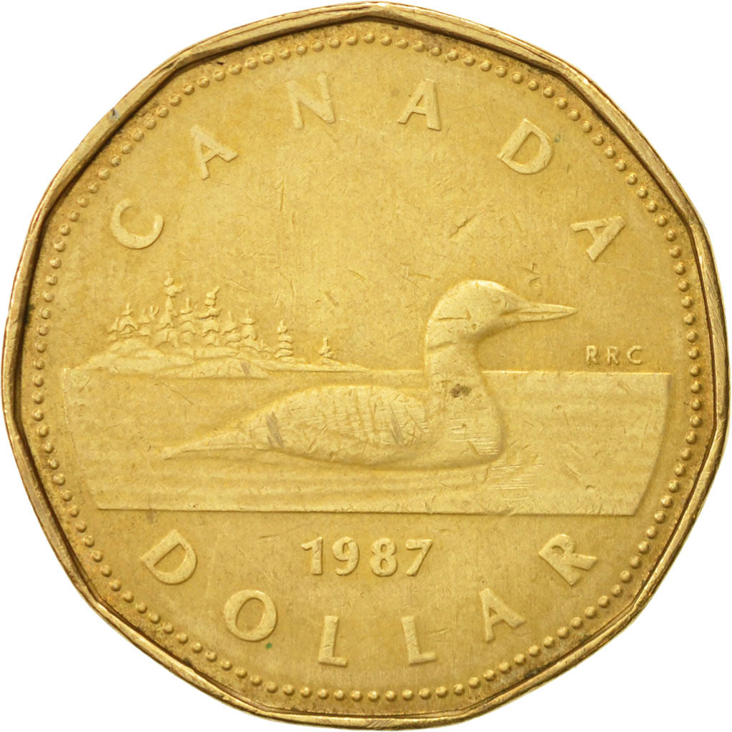 Coin, Canada, Elizabeth II, Dollar, 1987, Royal Canadian Mint, Ottawa