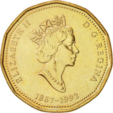 Coin, Canada, Elizabeth II, Dollar, 1992, Royal Canadian Mint, Ottawa, MS(63)