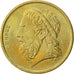 Moneda, Grecia, 50 Drachmes, 1988, MBC+, Aluminio - bronce, KM:147