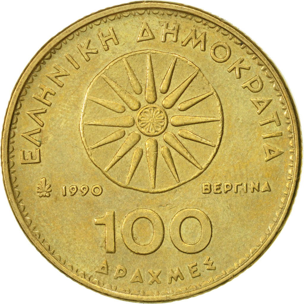 Monnaie, Grèce, 100 Drachmes, 1990, Athens, TTB+, Aluminum-Bronze, KM:159