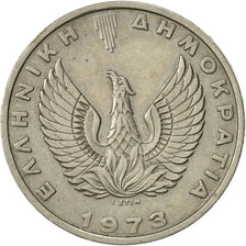 Coin, Greece, 20 Drachmai, 1973, AU(50-53), Copper-nickel, KM:112