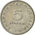 Moneta, Grecja, 5 Drachmai, 1976, AU(50-53), Miedź-Nikiel, KM:118