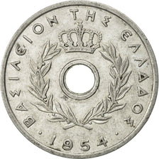 Greece, 10 Lepta, 1954, AU(50-53), Aluminum, KM:78