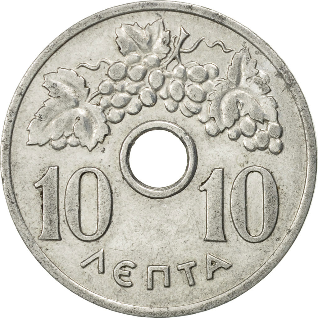 Greece, 10 Lepta, 1954, AU(50-53), Aluminum, KM:78