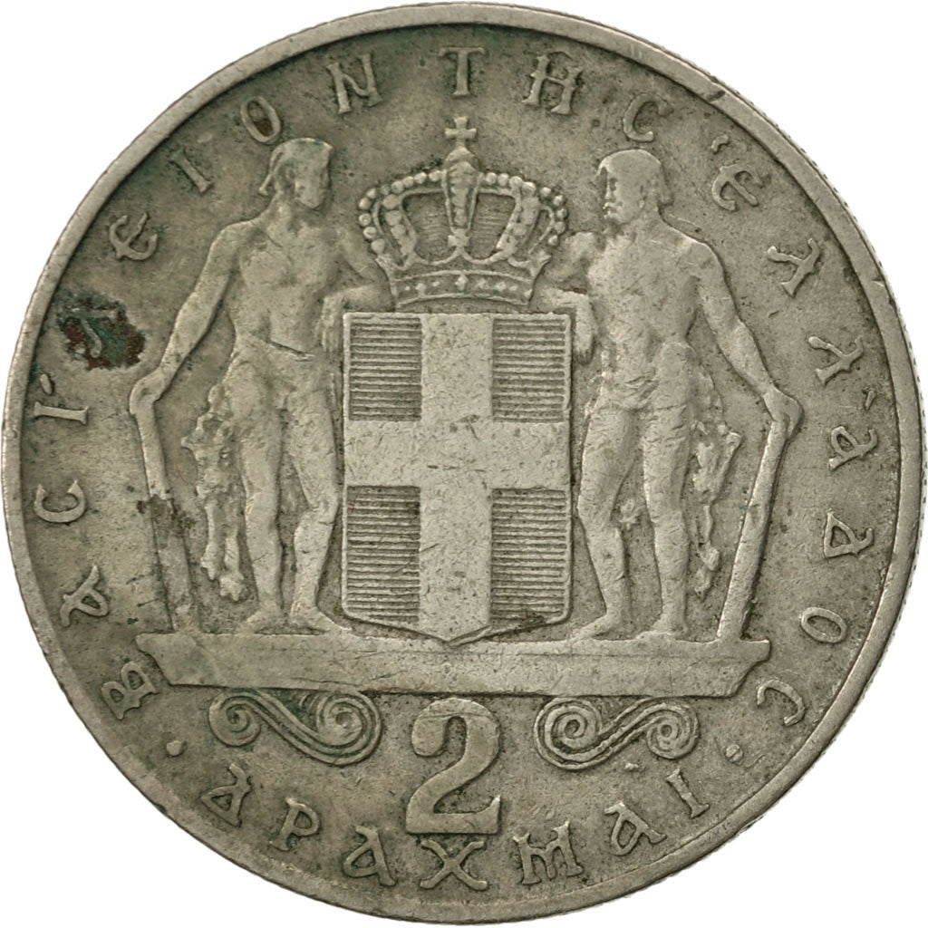 Monnaie, Grèce, Constantine II, 2 Drachmai, 1966, TTB, Copper-nickel, KM:90