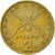 Moneda, Grecia, 2 Drachmai, 1976, MBC, Níquel - latón, KM:117