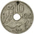 Moneda, Grecia, George I, 10 Lepta, 1912, MBC, Níquel, KM:63
