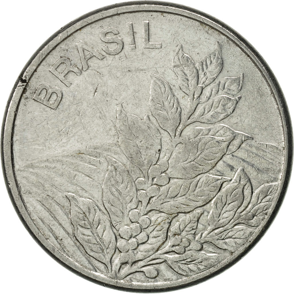 Coin, Brazil, 5 Cruzeiros, 1980, EF(40-45), Stainless Steel, KM:591