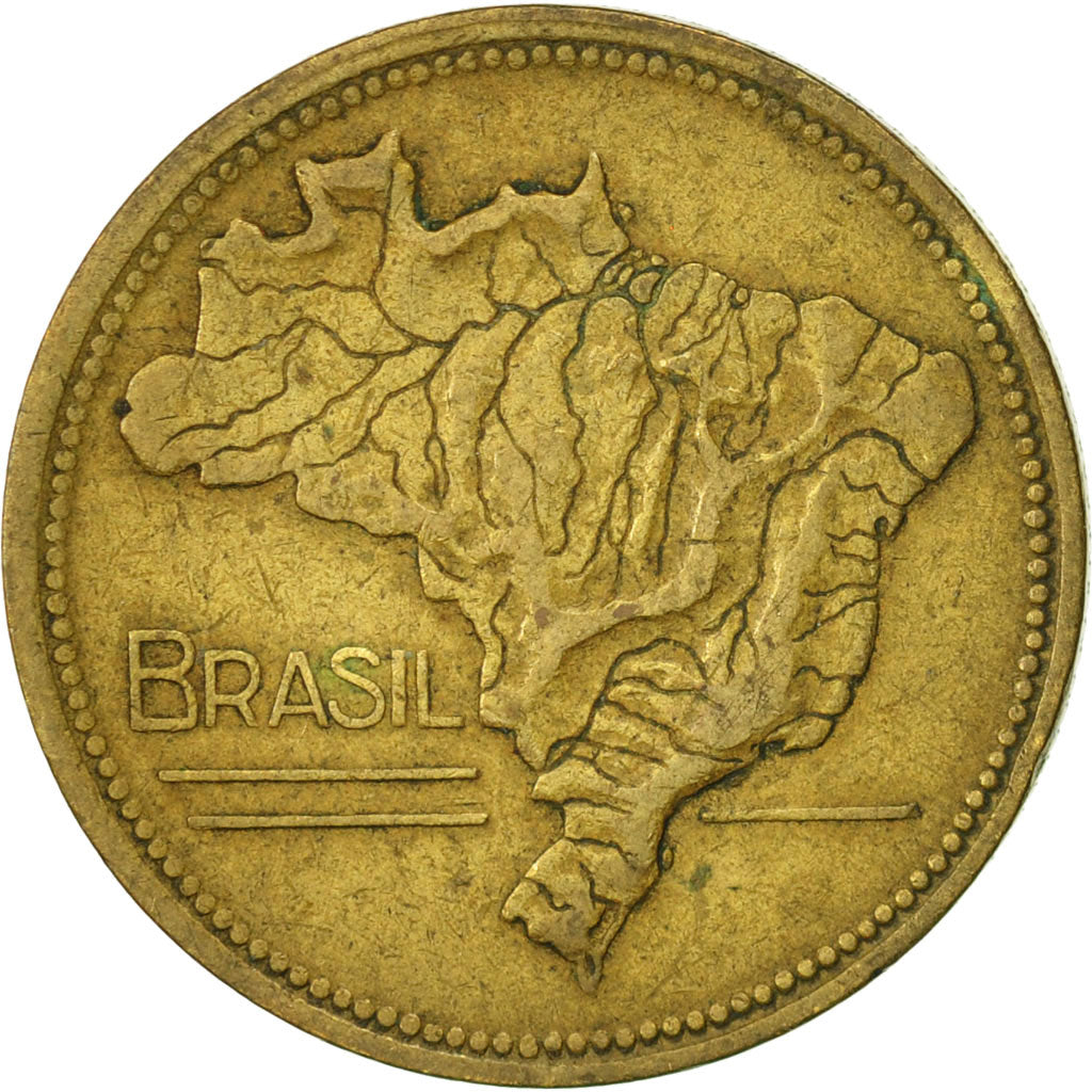 Brazil, 2 Cruzeiros, 1945, VF(30-35), Aluminum-Bronze, KM:559