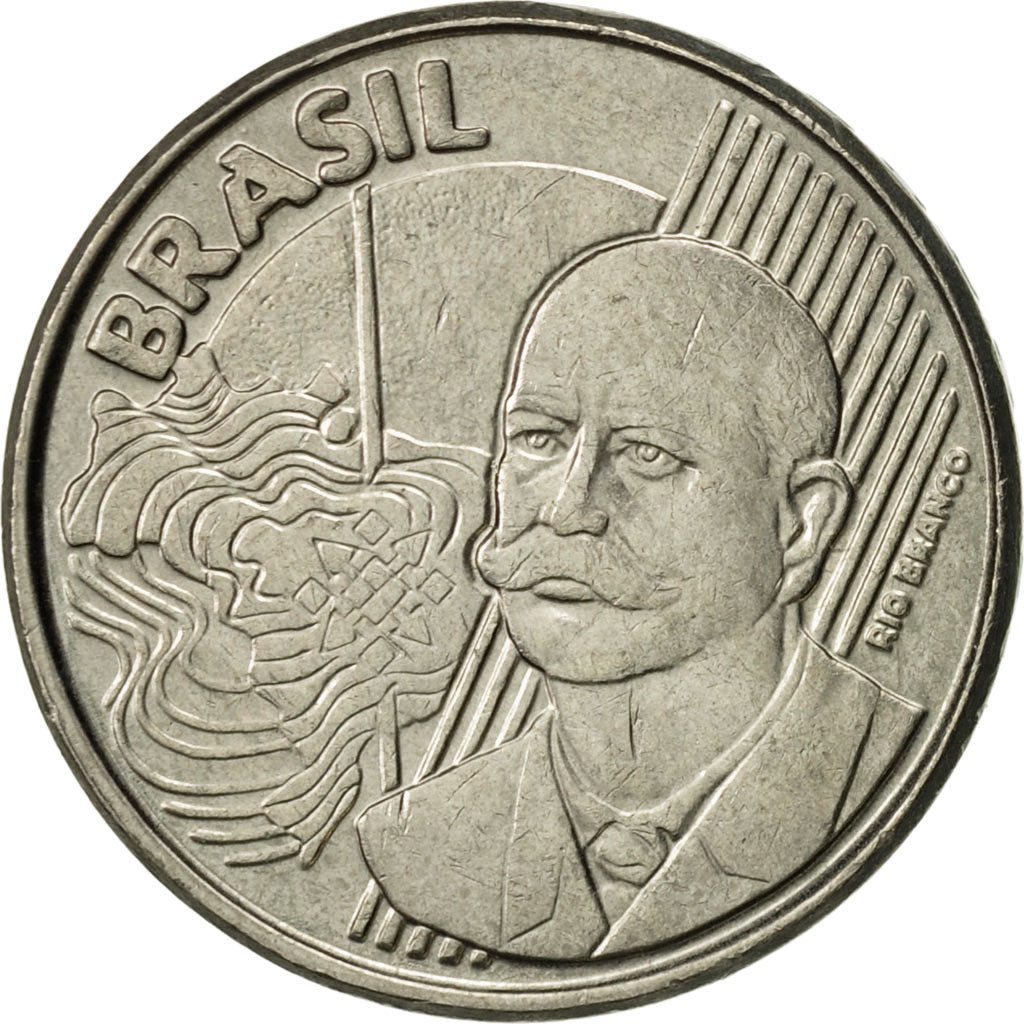 Brazil, 50 Centavos, 1998, AU(50-53), Copper-nickel, KM:651