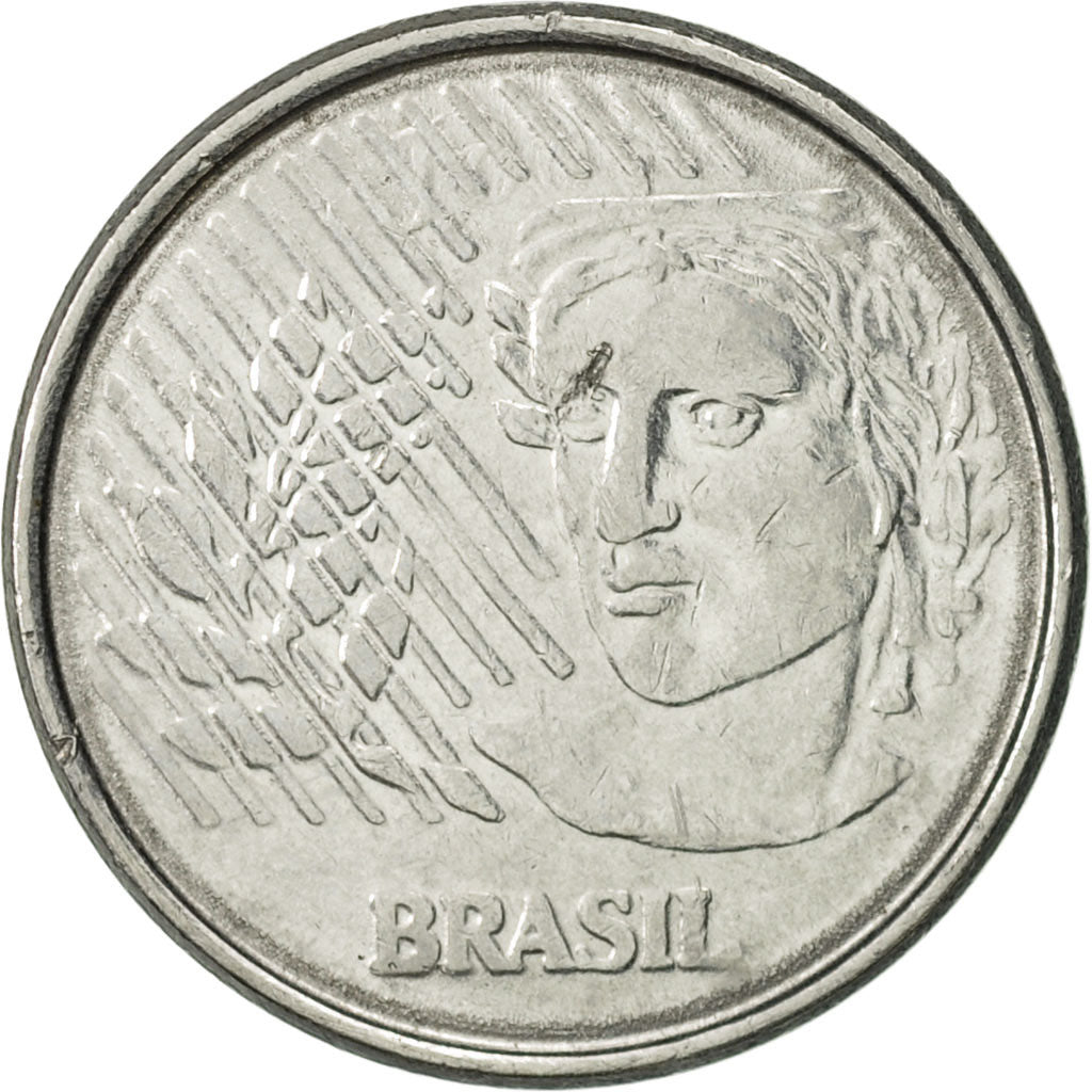Coin, Brazil, 10 Centavos, 1994, AU(50-53), Stainless Steel, KM:633