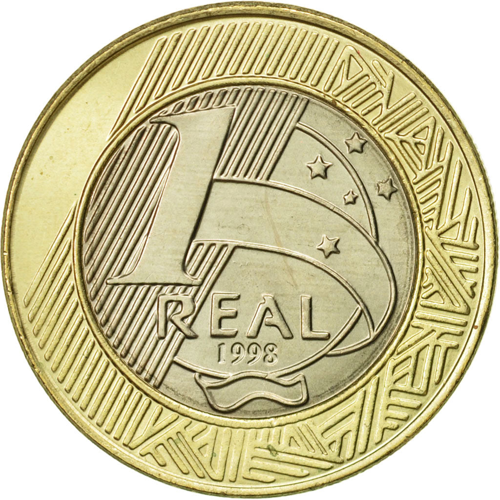 Brazil, Real, 1998, MS(63), Bi-Metallic, KM:652