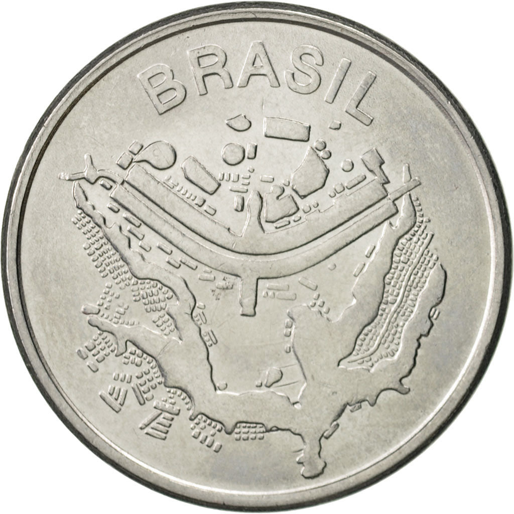 Monnaie, Brésil, 50 Cruzeiros, 1984, SUP, Stainless Steel, KM:594.1