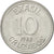 Coin, Brazil, 10 Cruzados, 1988, AU(55-58), Stainless Steel, KM:607