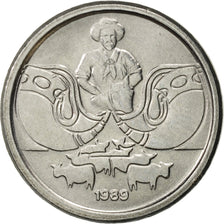Coin, Brazil, Centavo, 1989, AU(55-58), Stainless Steel, KM:611