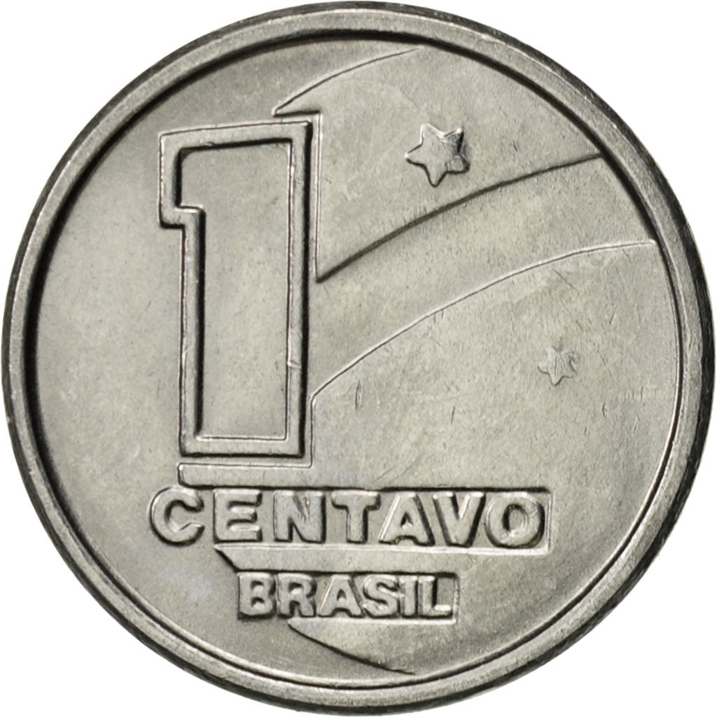 Coin, Brazil, Centavo, 1989, AU(55-58), Stainless Steel, KM:611