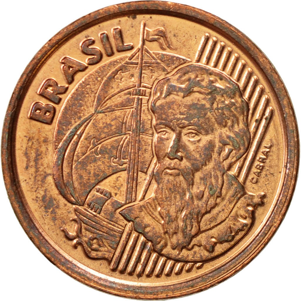 Brazil, Centavo, 1998, AU(55-58), Copper Plated Steel, KM:647