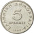Moneta, Grecja, 5 Drachmes, 1990, AU(55-58), Miedź-Nikiel, KM:131