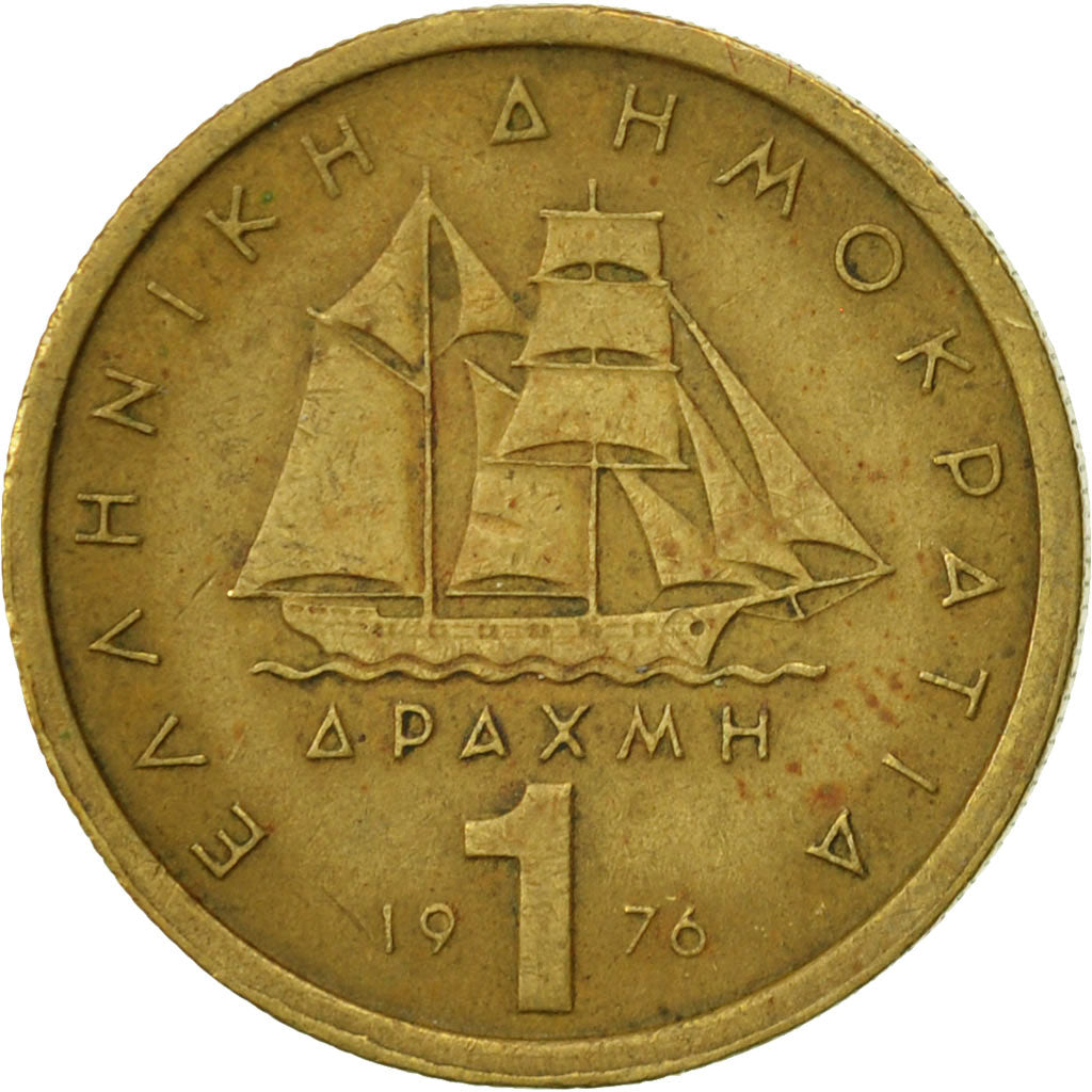 Monnaie, Grèce, Drachma, 1976, TTB, Nickel-brass, KM:116