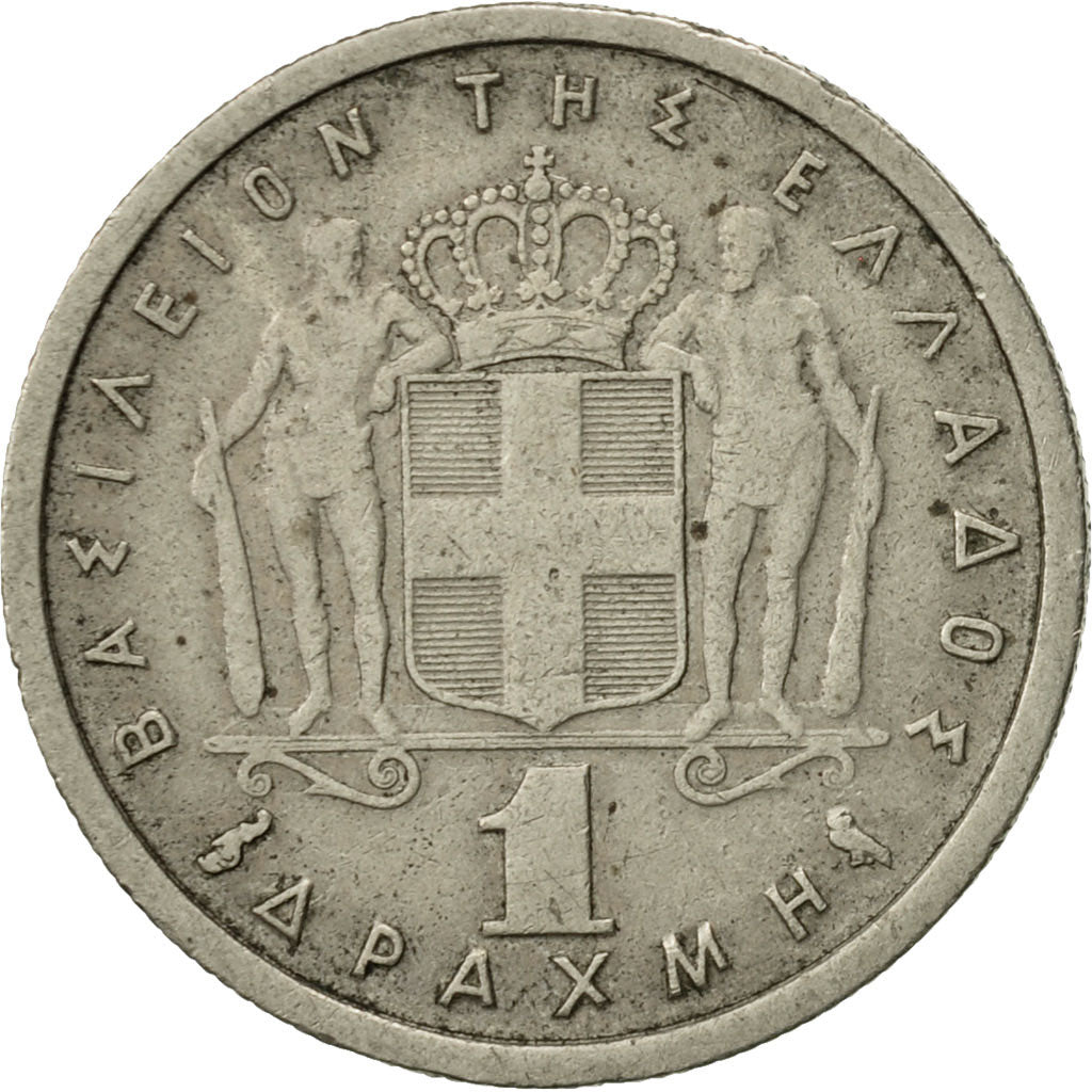 Coin, Greece, Paul I, Drachma, 1959, EF(40-45), Copper-nickel, KM:81