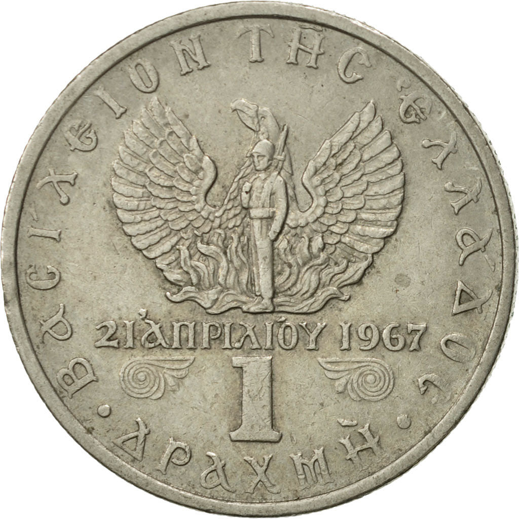 Monnaie, Grèce, Constantine II, Drachma, 1971, TTB, Copper-nickel, KM:98