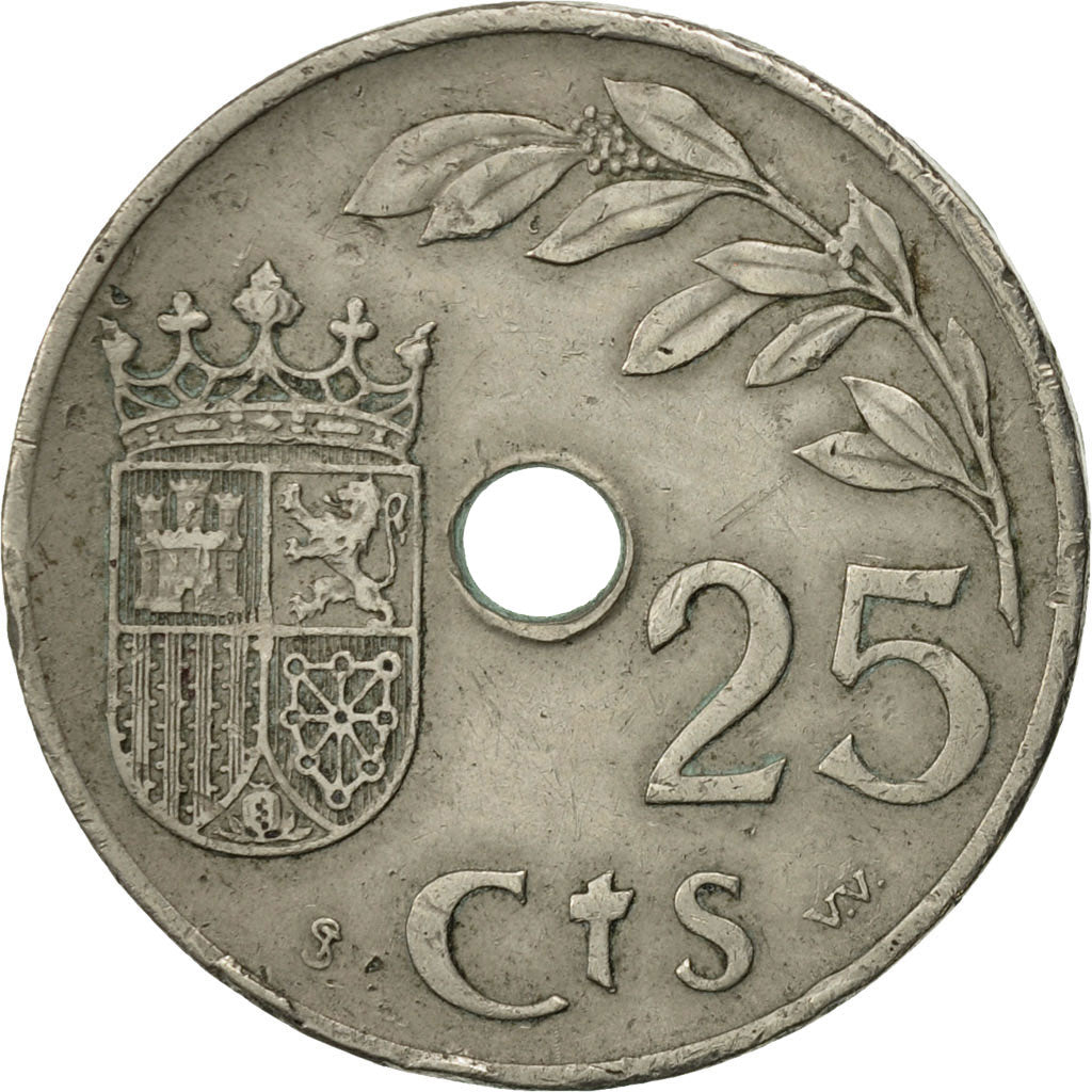 Coin, Spain, 25 Centimos, 1937, Vienna, VF(20-25), Copper-nickel, KM:753