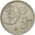 Moneda, España, Juan Carlos I, 5 Pesetas, 1980, MBC+, Cobre - níquel, KM:817
