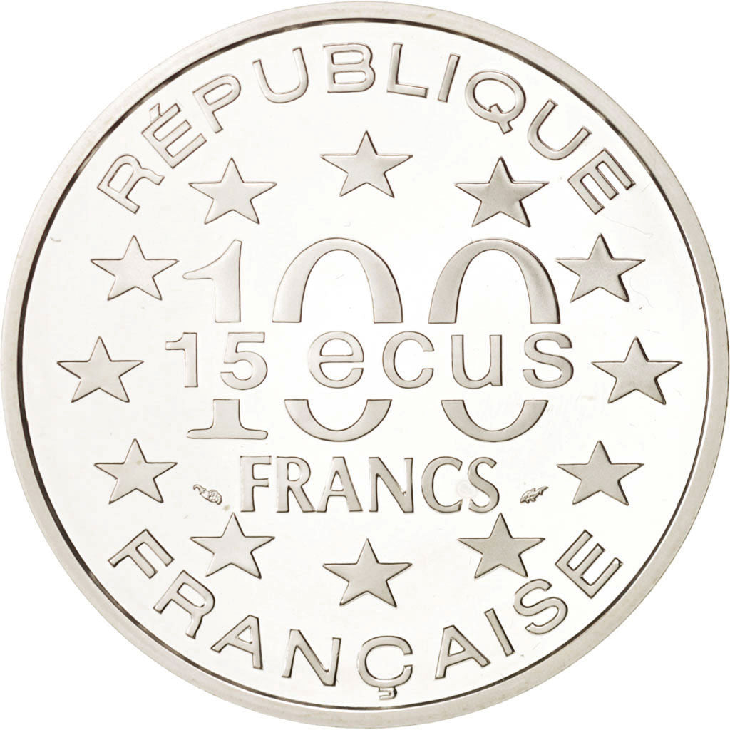 Francia, 100 Francs-15 Ecus, 1993, Paris, FDC, Argento, KM:1032