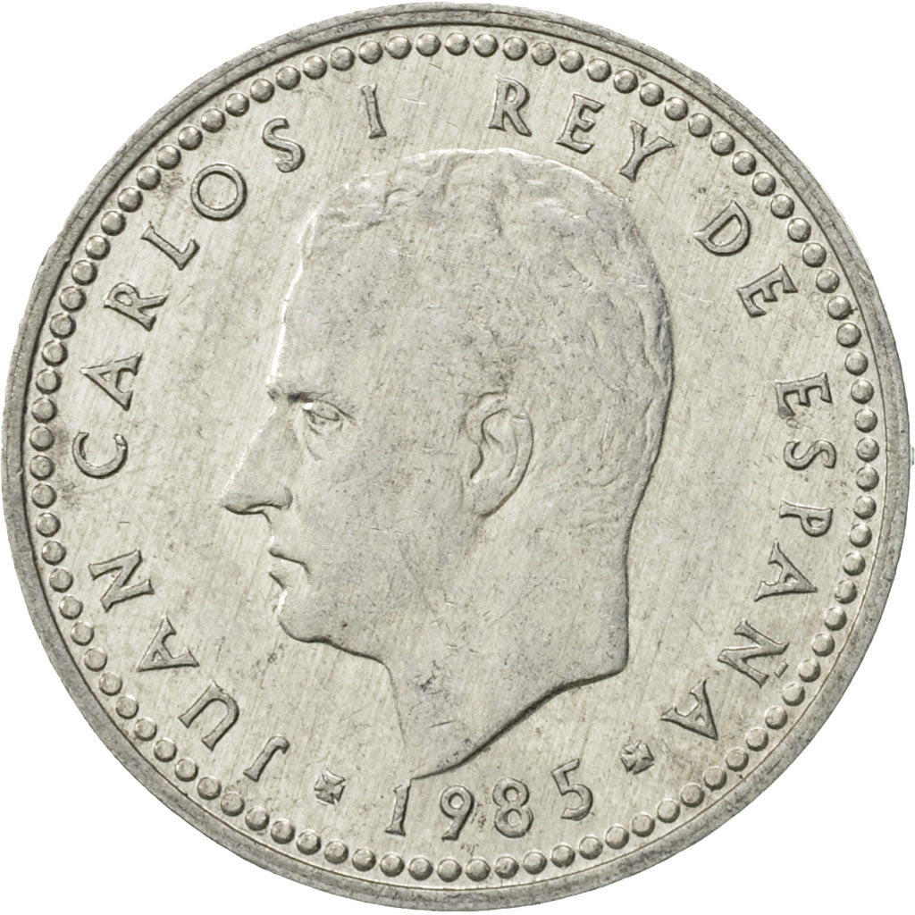 Münze, Spanien, Juan Carlos I, Peseta, 1985, VZ, Aluminium, KM:821