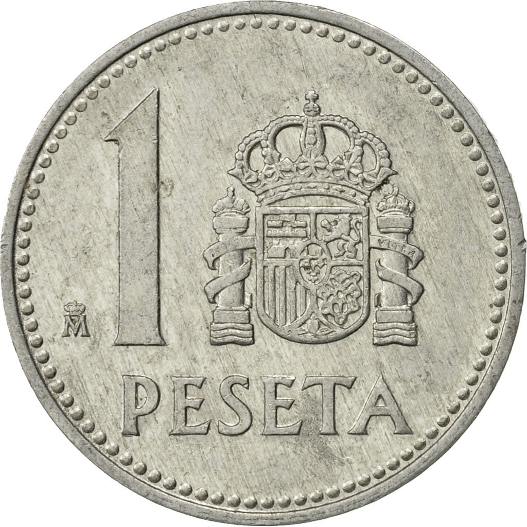 Münze, Spanien, Juan Carlos I, Peseta, 1985, VZ, Aluminium, KM:821