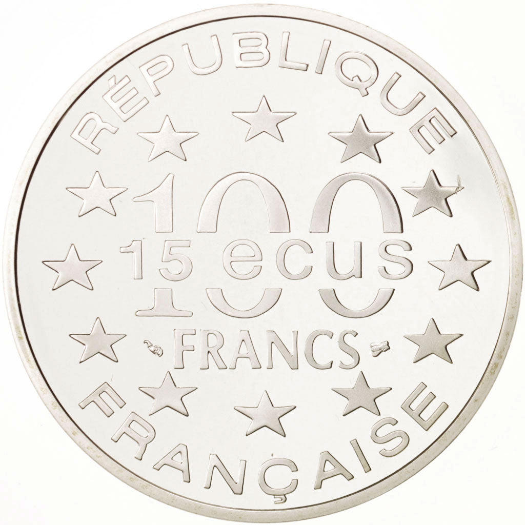 Frankreich, 100 Francs-15 Ecus, 1994, Big Ben, Silver, KM:1070
