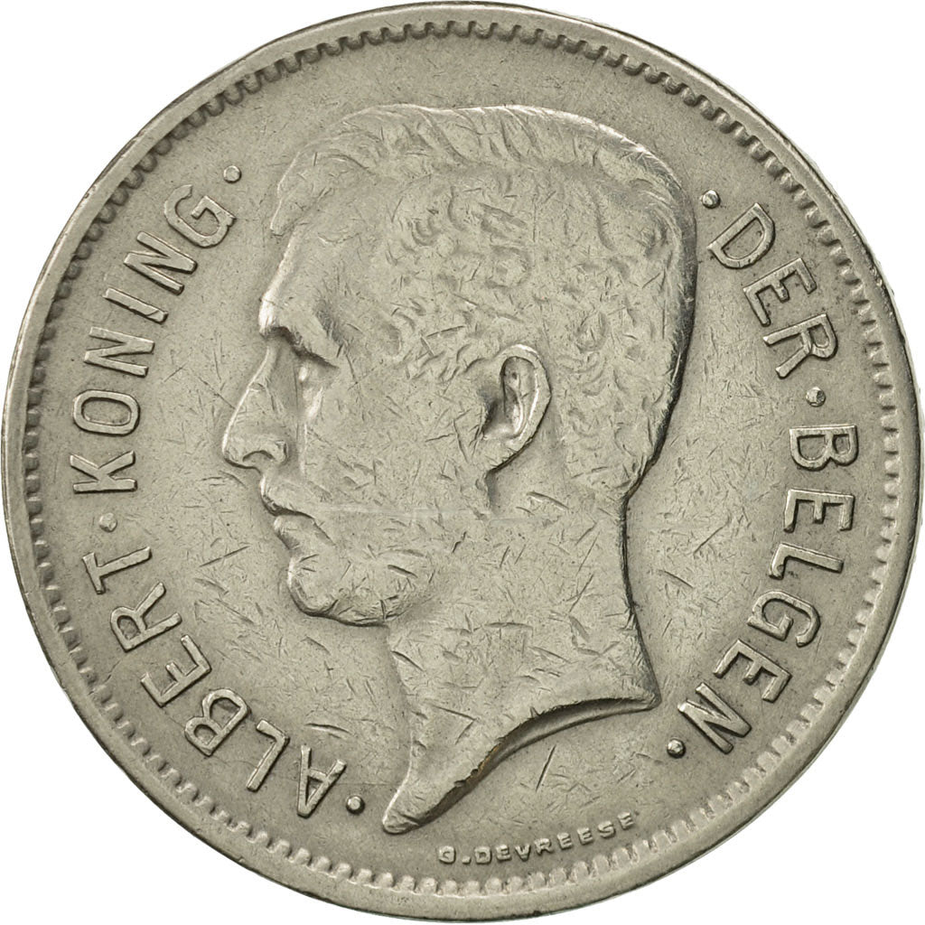 Coin, Belgium, 5 Francs, 5 Frank, 1931, VF(20-25), Nickel, KM:98