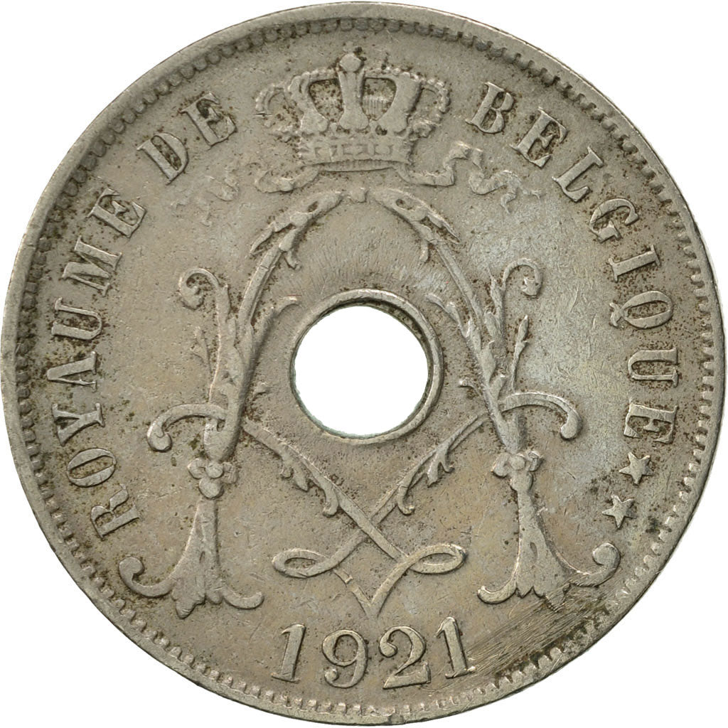 Coin, Belgium, 25 Centimes, 1921, EF(40-45), Copper-nickel, KM:68.1