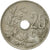Munten, België, 25 Centimes, 1921, ZF, Copper-nickel, KM:68.1