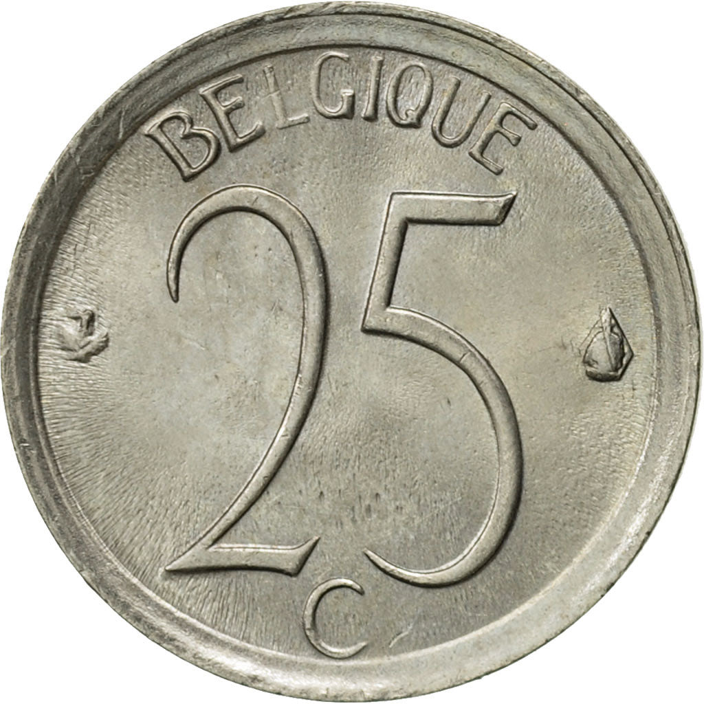 Monnaie, Belgique, 25 Centimes, 1975, Bruxelles, SUP, Copper-nickel, KM:153.1