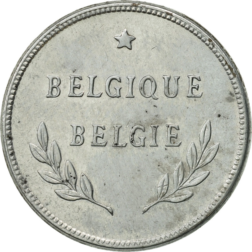 Coin, Belgium, 2 Francs, 2 Frank, 1944, AU(55-58), Zinc Coated Steel, KM:133