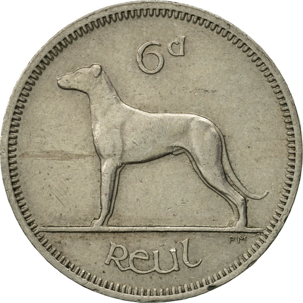 IRELAND REPUBLIC, 6 Pence, 1967, EF(40-45), Copper-nickel, KM:13a